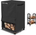 AKEfit Heavy Duty Waterproof Firewood Rack Cover for Outdoor Use