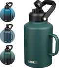 1 Gallon Water Bottle with Handle - Insulated 128oz Army Green