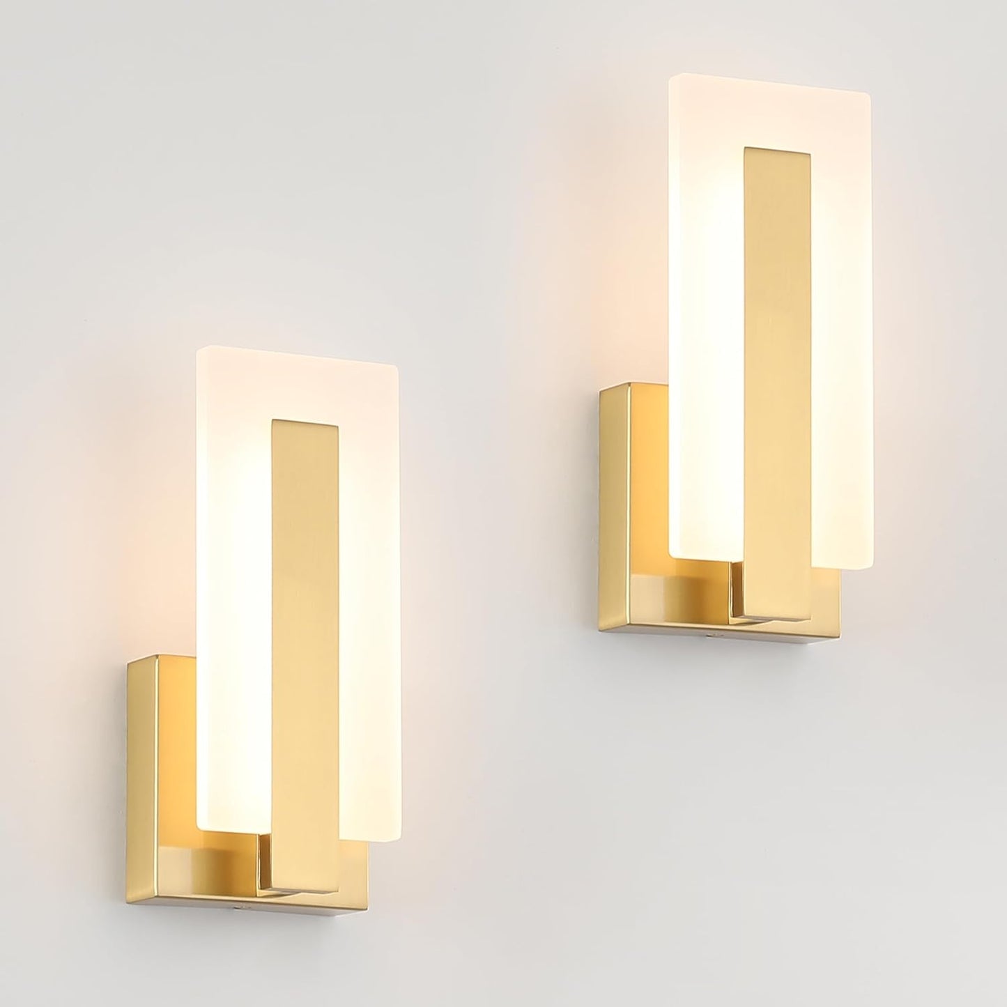 Joosenhouse Modern LED Wall Sconce Set of 2 for Home Lighting