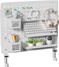 Clamp-on Desk Pegboard Organizer for Office and Home Use