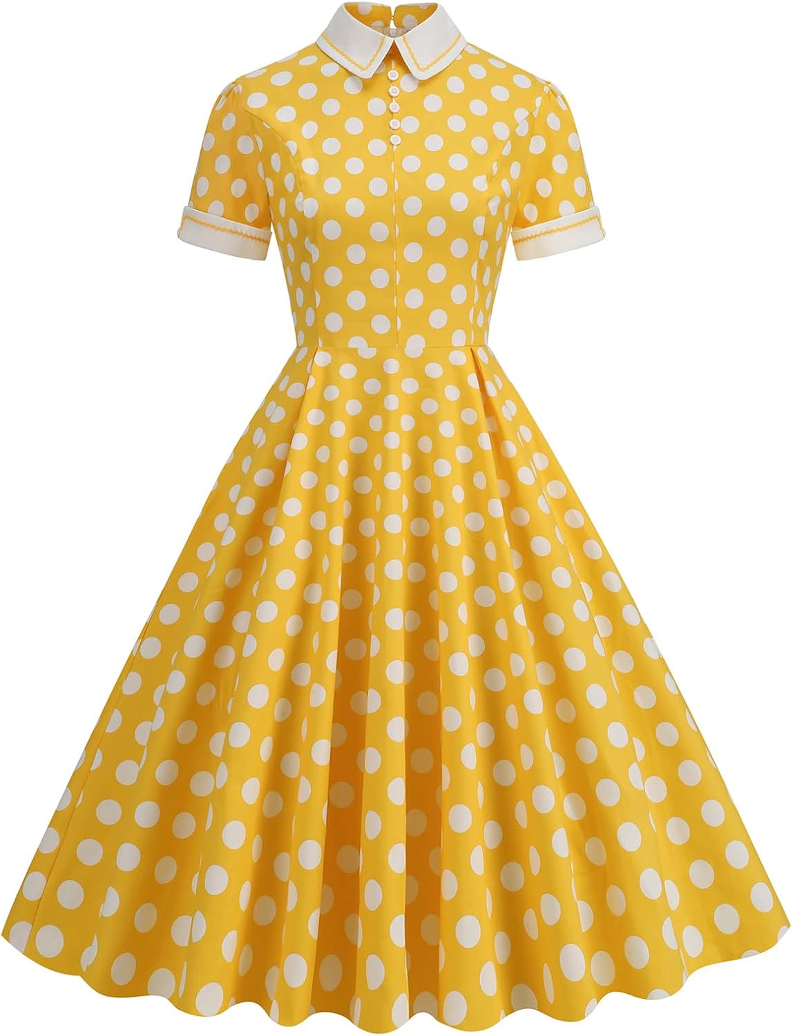 Vintage 1950s Retro Cocktail Party Swing Dress for Women