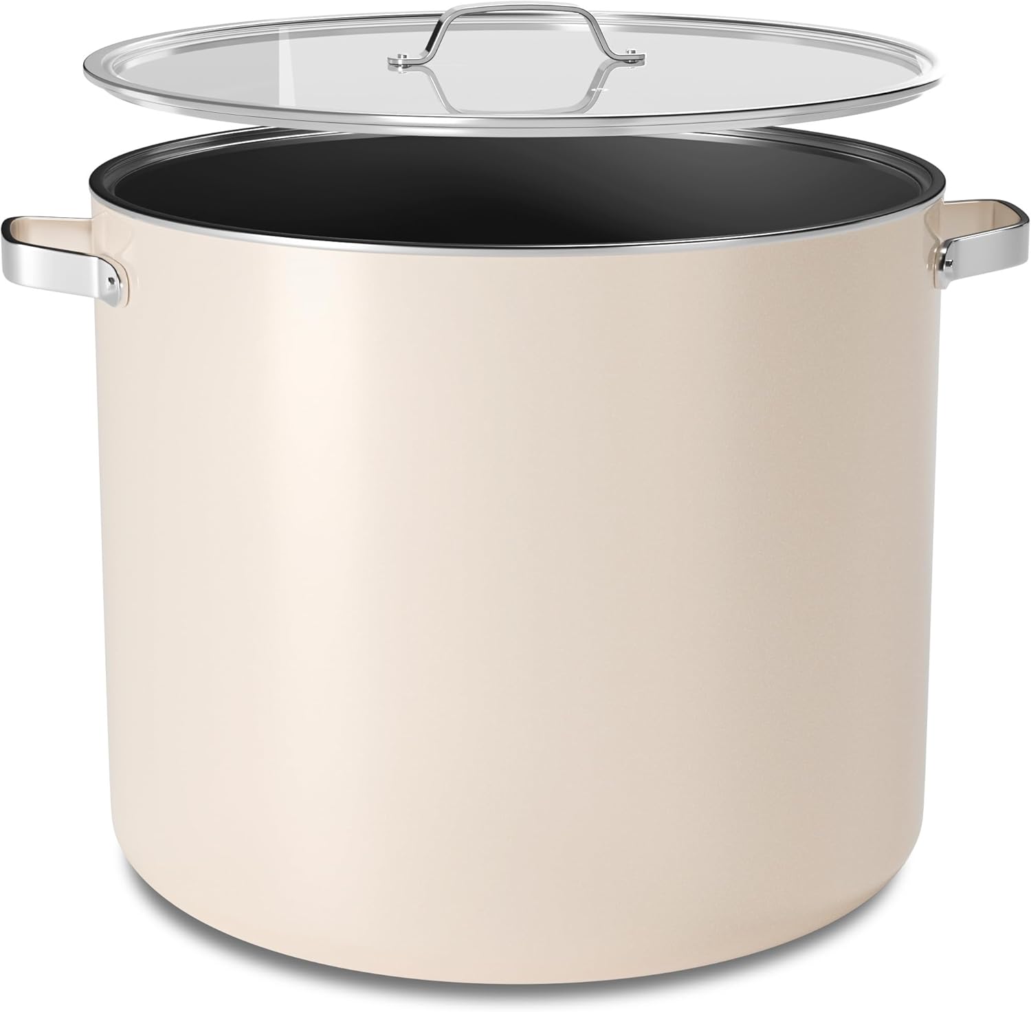 Bakken 16 Quart Ceramic Coated Stock Pot with Lid for Cooking