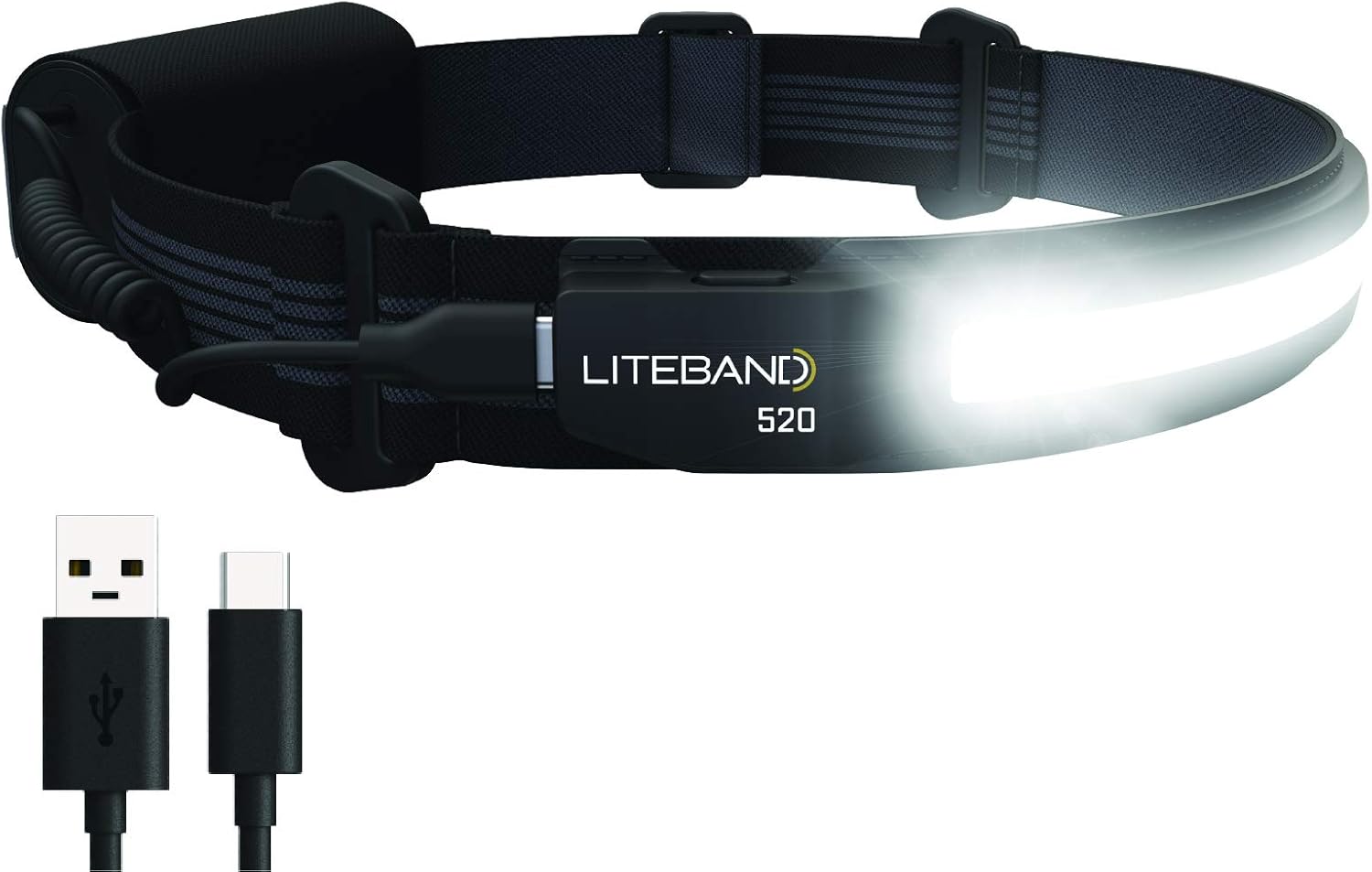 Liteband ACTIV 520 Lumen Bright Headlamp for Camping & Running