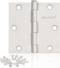 30 Pack White Door Hinges 3.5 x 3.5 in - Smooth, Quiet Operation