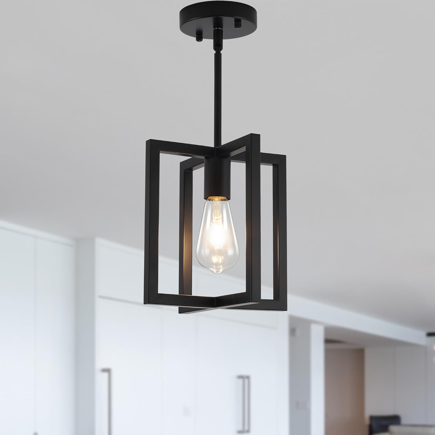 Rustic Vintage Retro Black Ceiling Light Fixture for Home