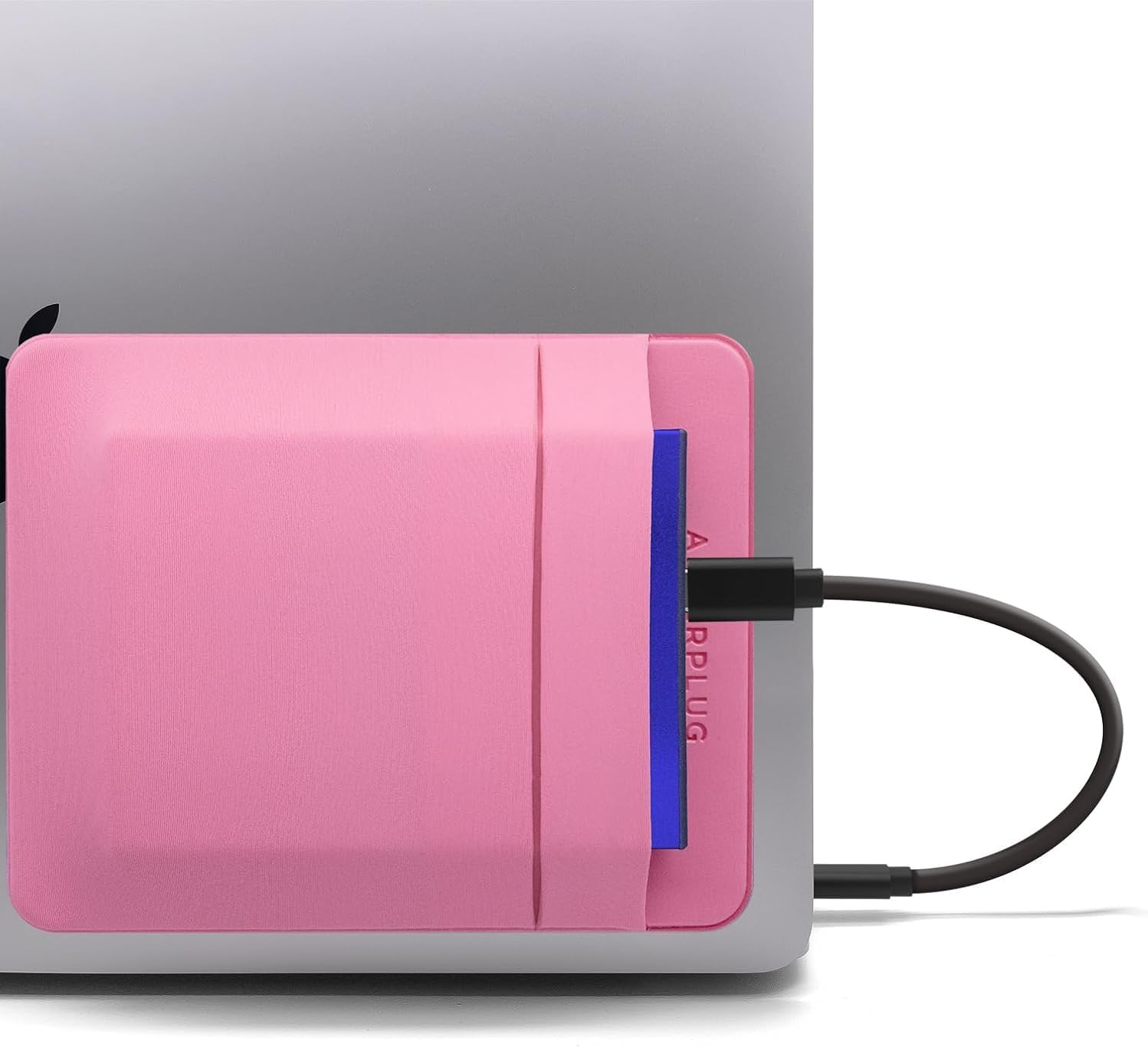 Organize With Ease: Afterplug Laptop Adhesive Pouch - Pink
