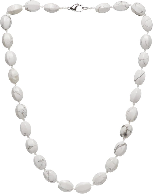 Handmade Natural Gemstone Beaded Necklace for Women and Girls