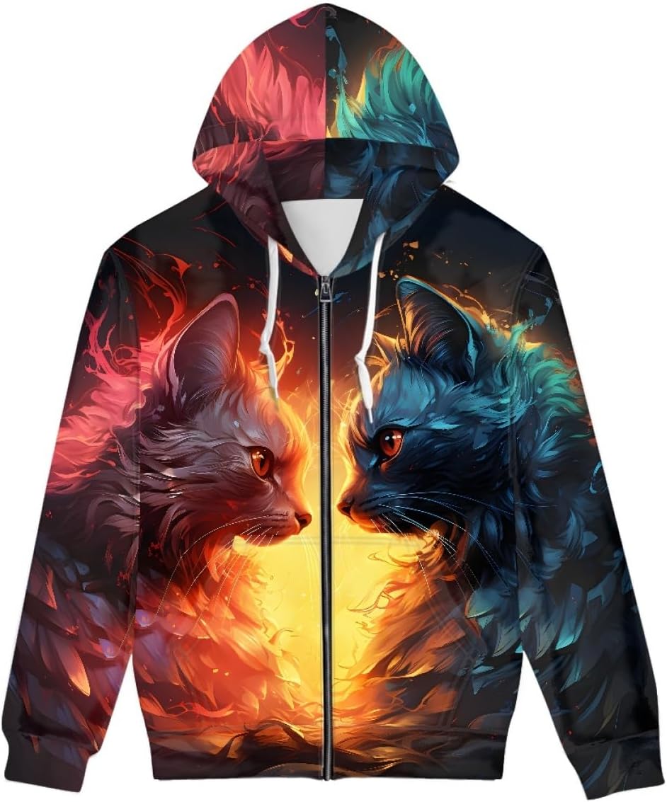GLUDEAR 3D Print Hoodie - Realistic Design