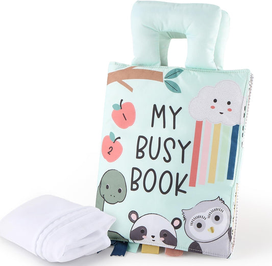 Interactive Montessori Busy Book for 1-4 Year Olds
