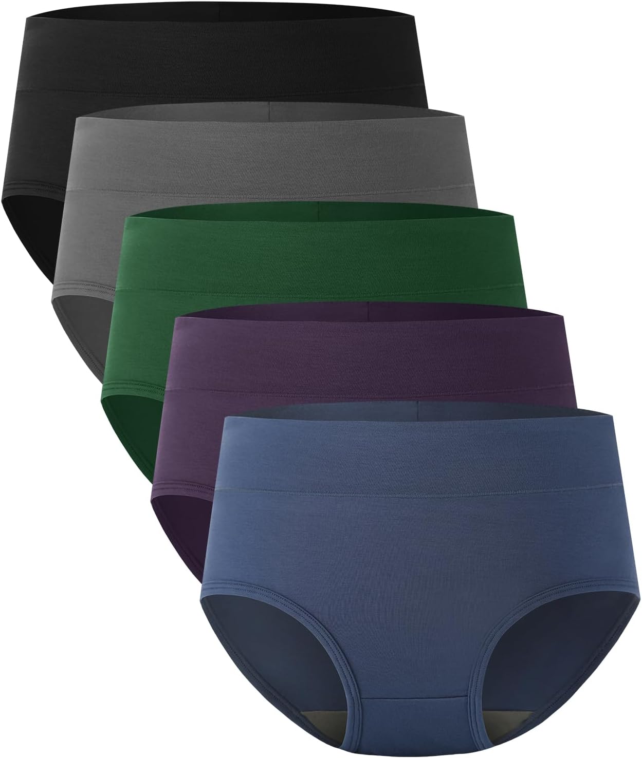 Bamboo Cool Women's High Waisted Briefs for Full Coverage Comfort