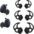 Replacement Tips for Bose Earbuds (SML 3 Pairs Black) - Washable