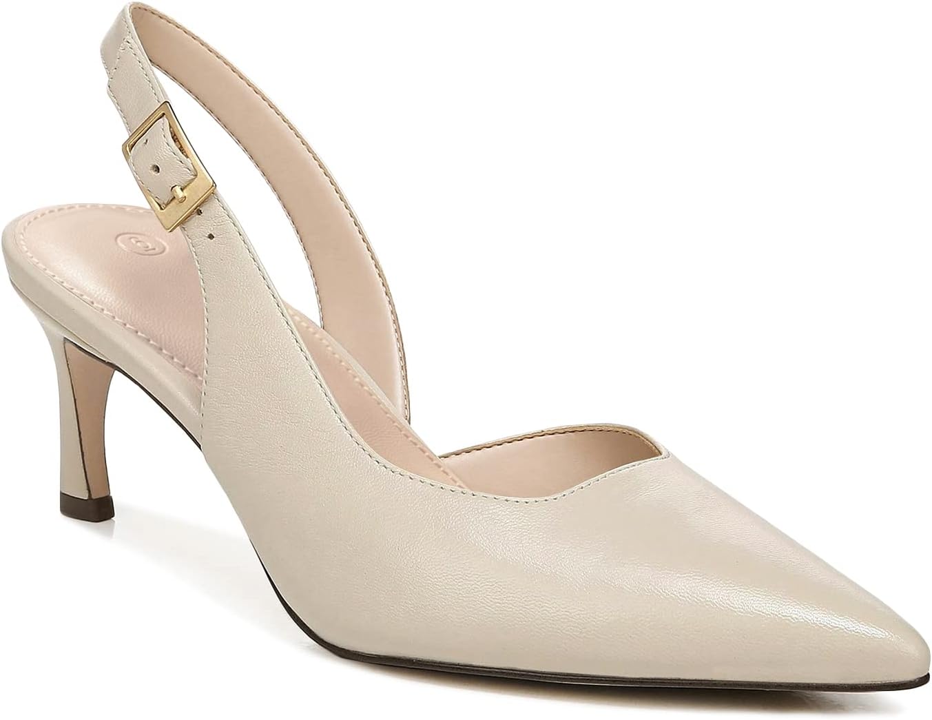 Womens Slingback Heels Low Kitten Pumps for Elegant Style