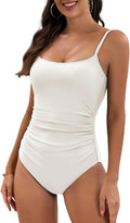 Eomenie Women's One Piece Swimsuit - Tummy Control Ruched Fit is