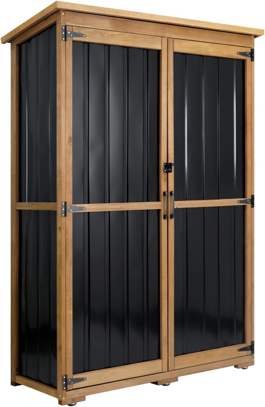 Outdoor Storage Cabinet Waterproof for Garden Shed Organization