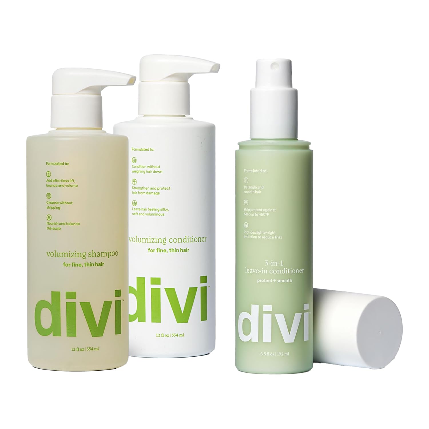 Divi Shampoo and Conditioner Set for All Hair Types - Nourishing Duo