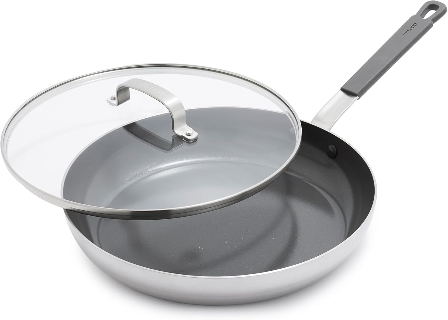 GreenPan x Bobby Flay 12 Frying Pan Skillet with Glass Lid