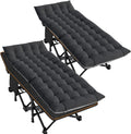 LILYPELLE Folding Camping Cot - Extra Wide Heavy Duty Sleeping Cot