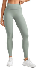 Womens High Waisted No Front Seam Lounge Yoga Legging 25in - Tummy