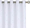 BGment White Blackout Curtains 60 in Wide Panels - Room Darkening Set