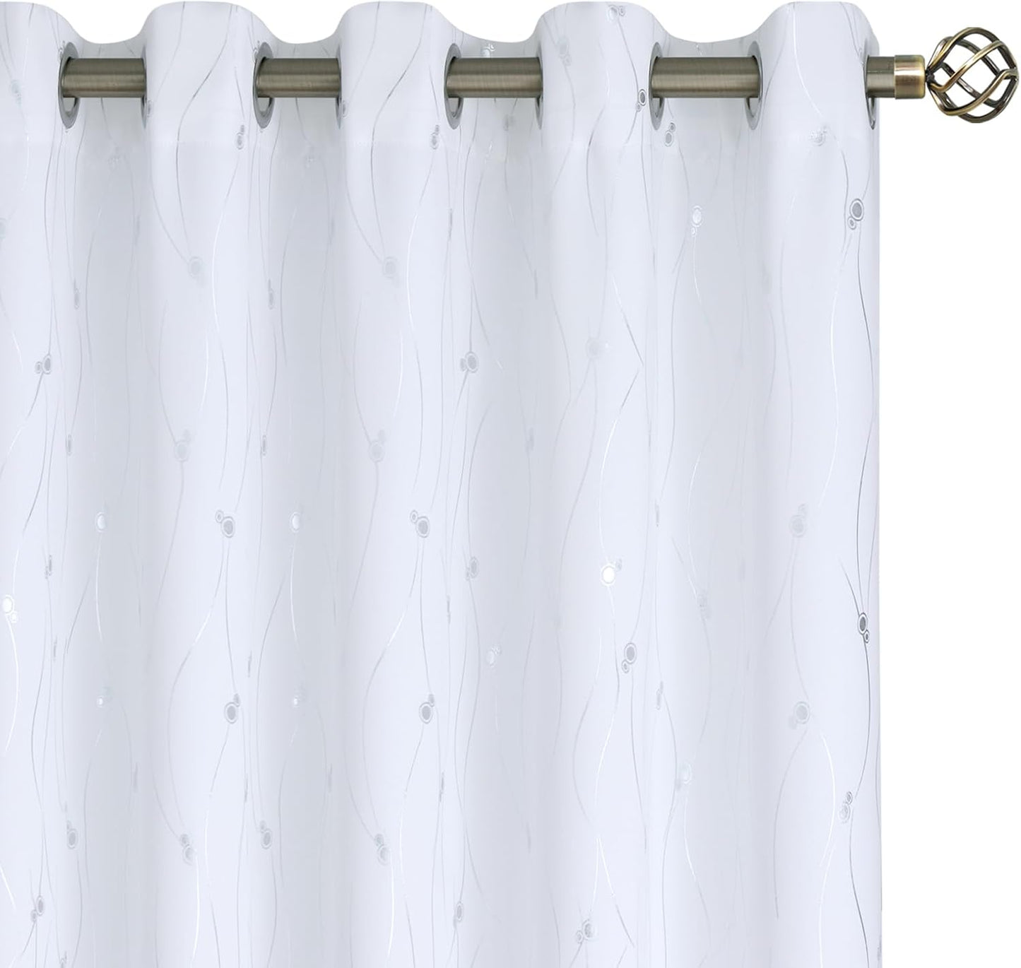 BGment White Blackout Curtains for Bedroom and Living Room
