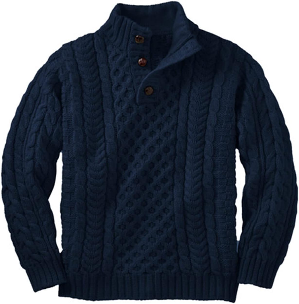 Makkrom Kids Mock Neck Pullover Sweater for Boys - Stylish Knit