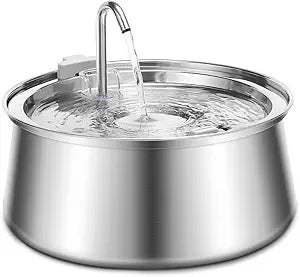 ZEKIRY Cat Water Fountain: Ultra Quiet Stainless Steel Dispenser