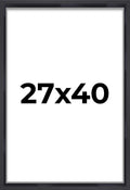 27x40 Shadow Box Frame Contemporary Black - Protective Display Frame