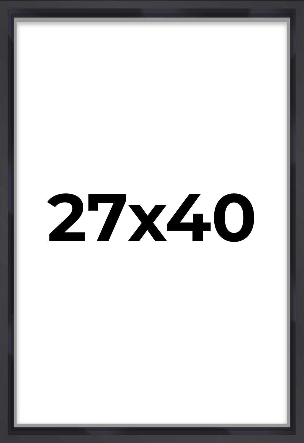 27x40 Shadow Box Frame in Black for Elegant Home Display