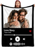Custom Photo Blanket Personalized Flannel Throw - Soft Memory Gift