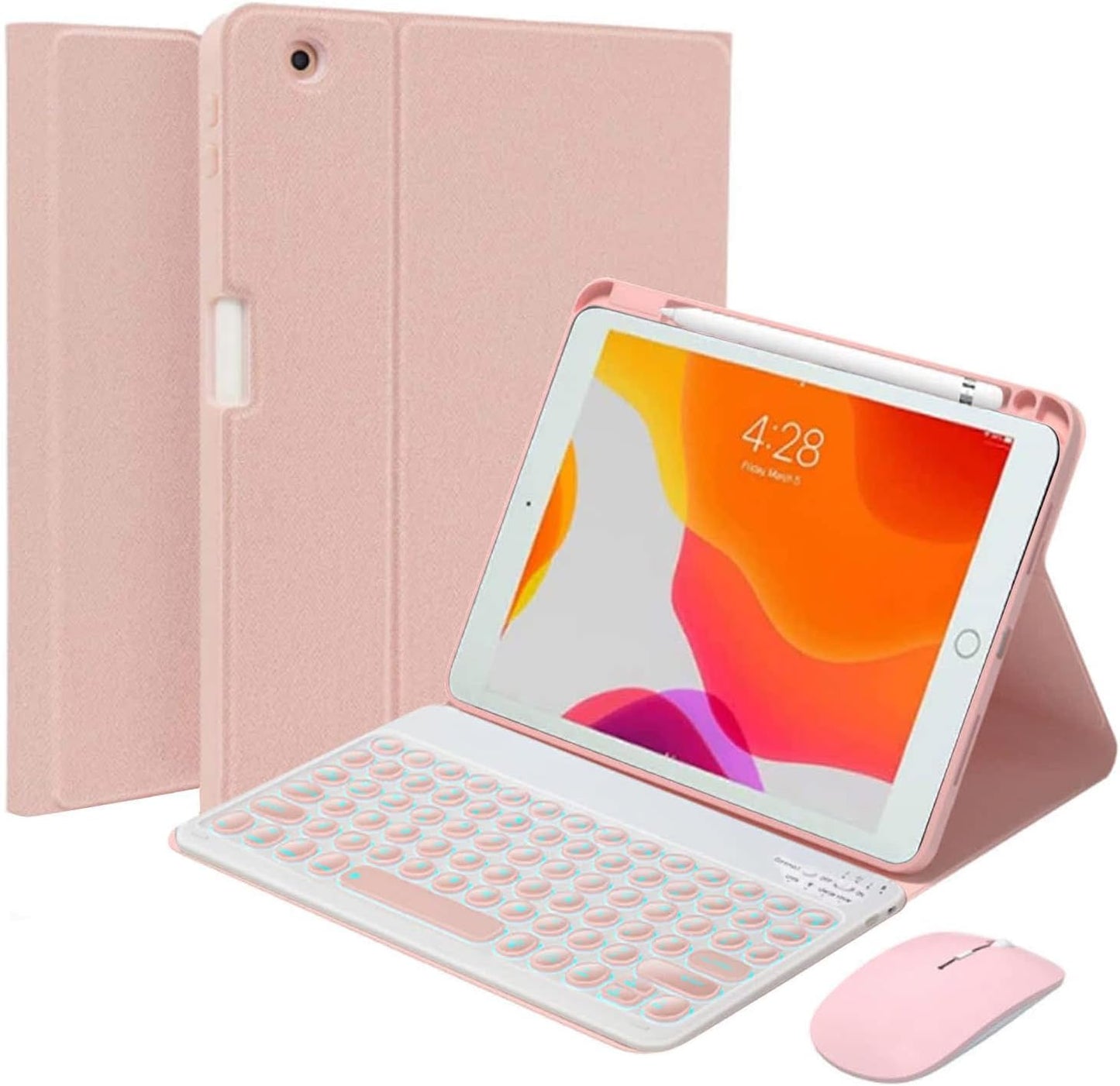 Keyboard Case for iPad Pro 12.9-inch with Wireless Mouse