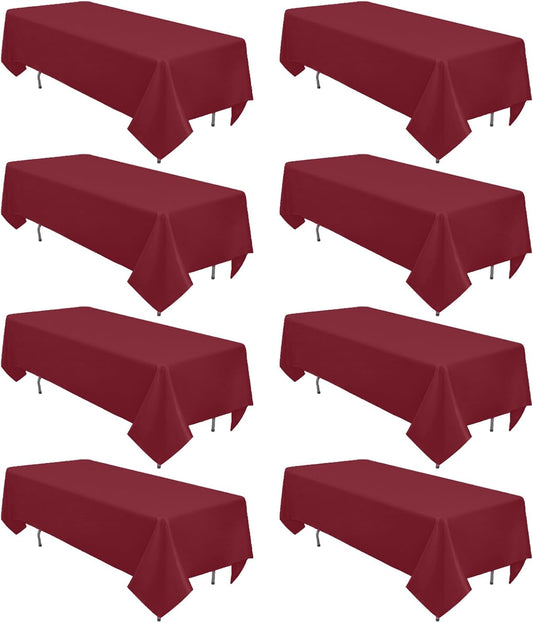 Burgundy Tablecloth 60 x 102 Inch for Elegant Events and Parties
