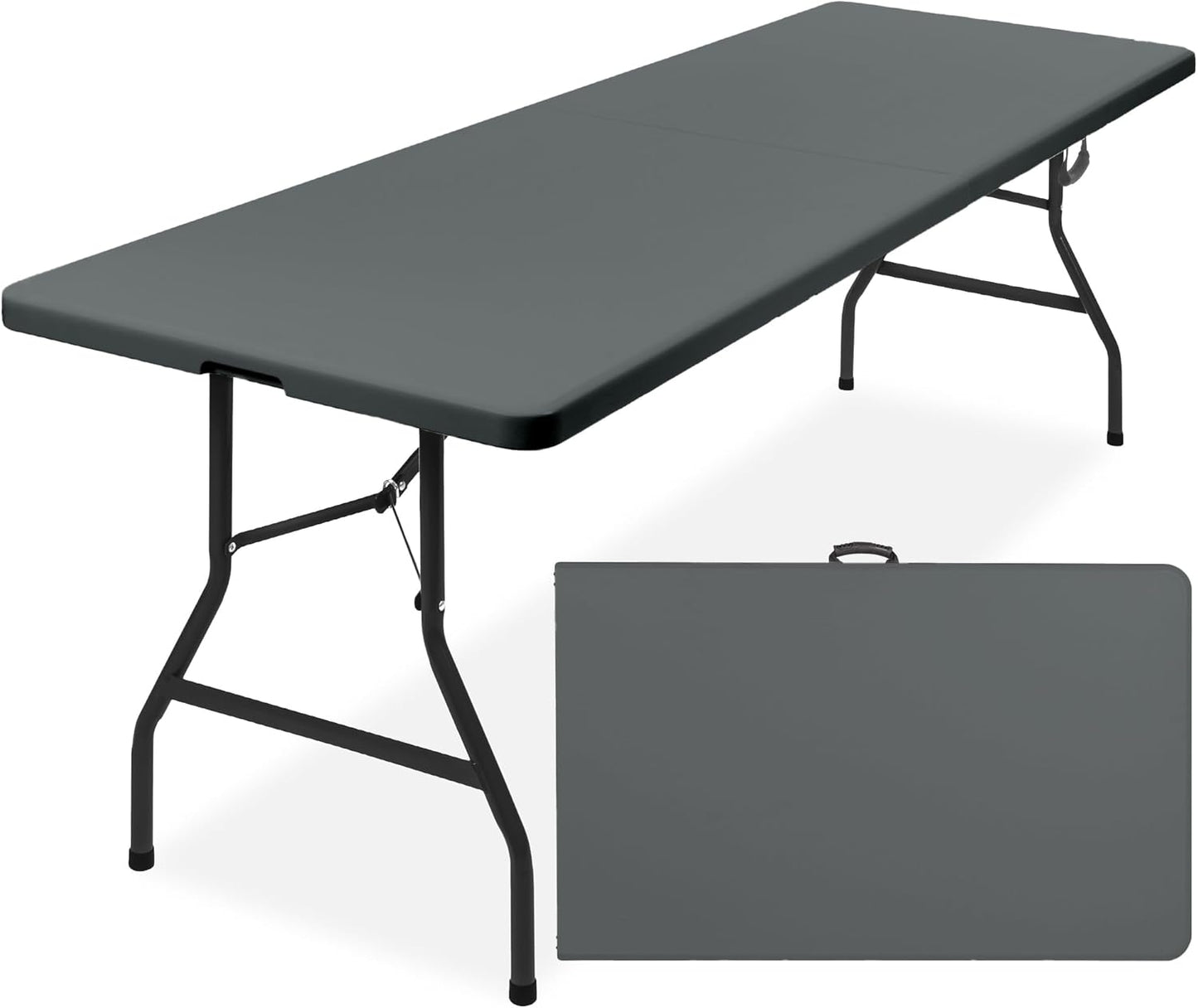 Best Choice Products 8ft Folding Table for Indoor Outdoor Use