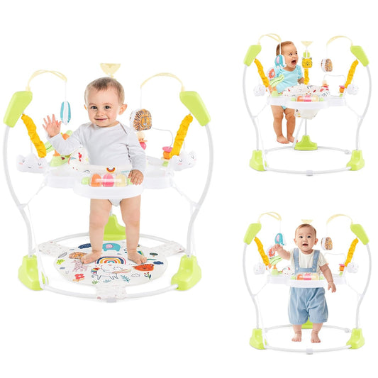 HONEY JOY Infant Bouncer: 360 Rotary Seat, Toy-filled Fun!