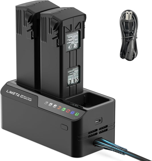 Fast 3-Channel DJI Battery Charger & Hub by LIMETA