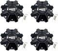 4 Pack Moto Metal Center Caps MO479L214GBO MO 497L214 - Gloss Black