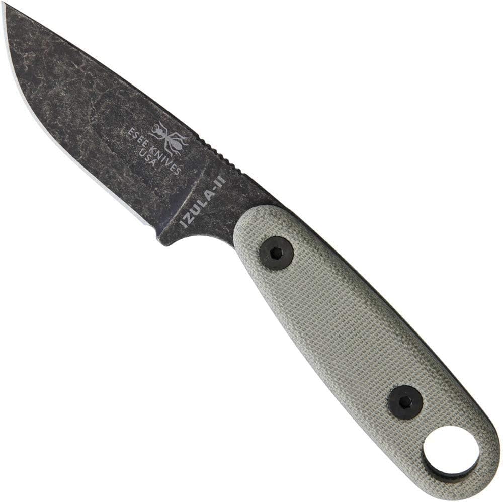 ESEE Knives Izula-II Fixed Blade Knife with Micarta Handle
