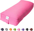 Cotton Yoga Bolster Rectangular Meditation Pillow - Firm Support