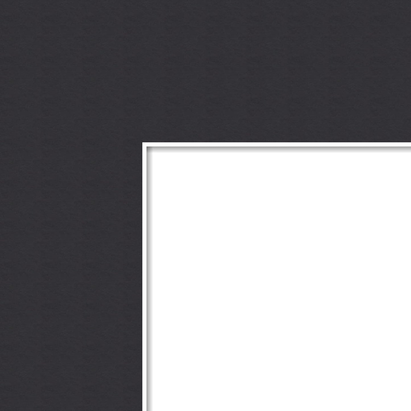 24x35 Smooth Black Custom Mat for Picture Frame - Perfect Fit