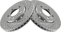 TRQ Rear Performance Brake Rotors Set for 2000-2006 Audi TT Quattro