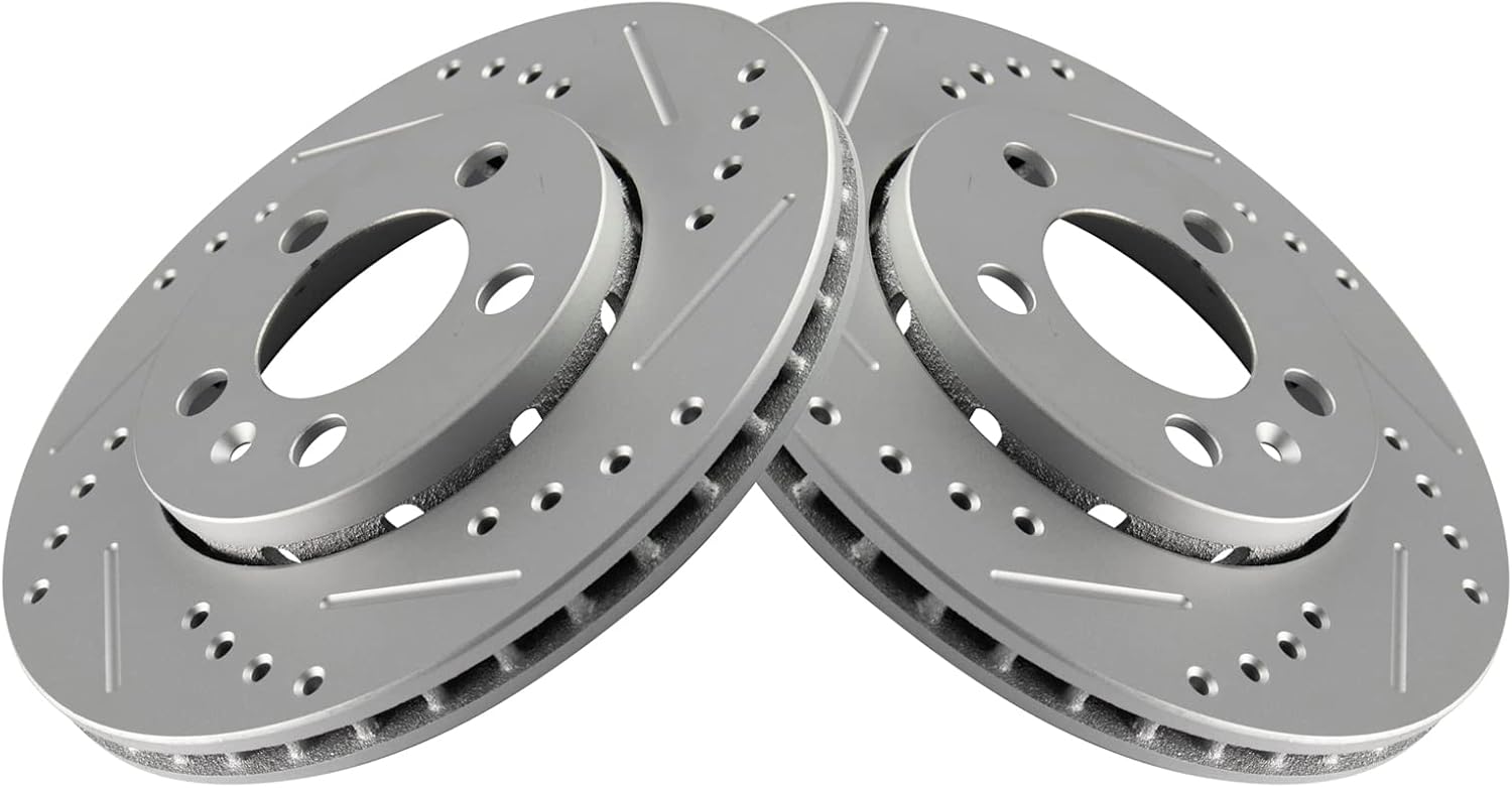 TRQ Rear Performance Brake Rotors Set for Audi TT & VW Jetta