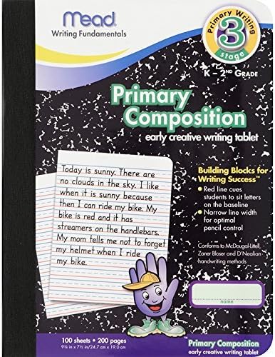 Set of 6 Mead Primary Composition Books - Full Page Bliss!