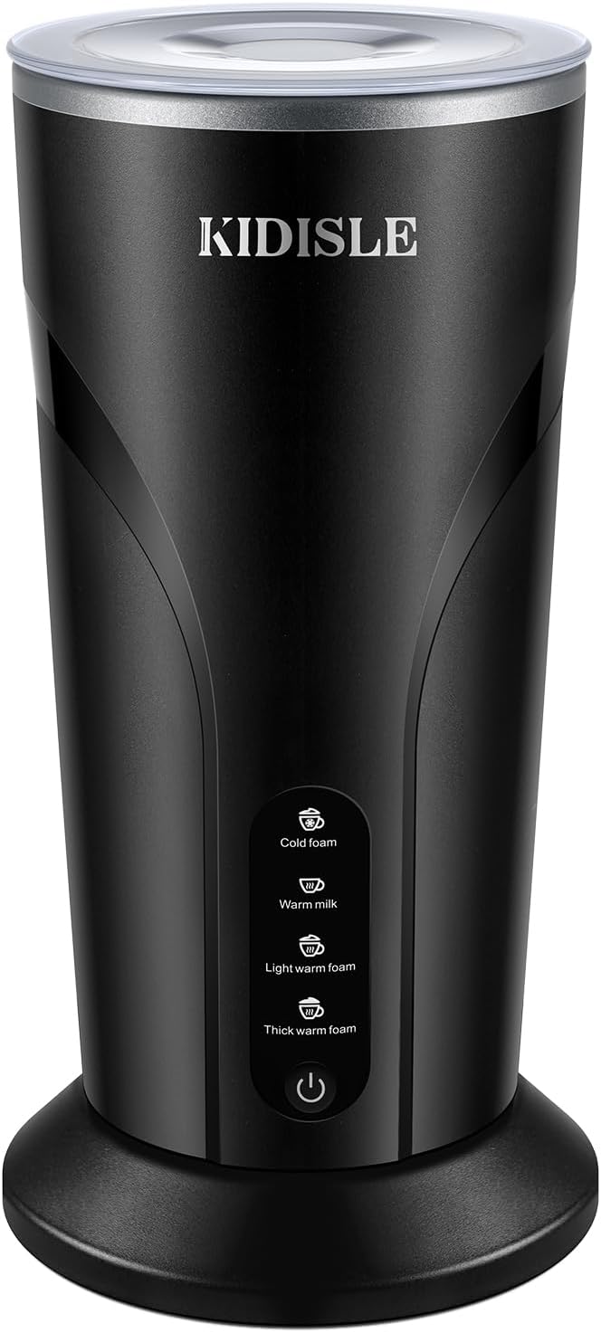 4-in-1 Electric Milk Frother for Coffee, Latte, and More