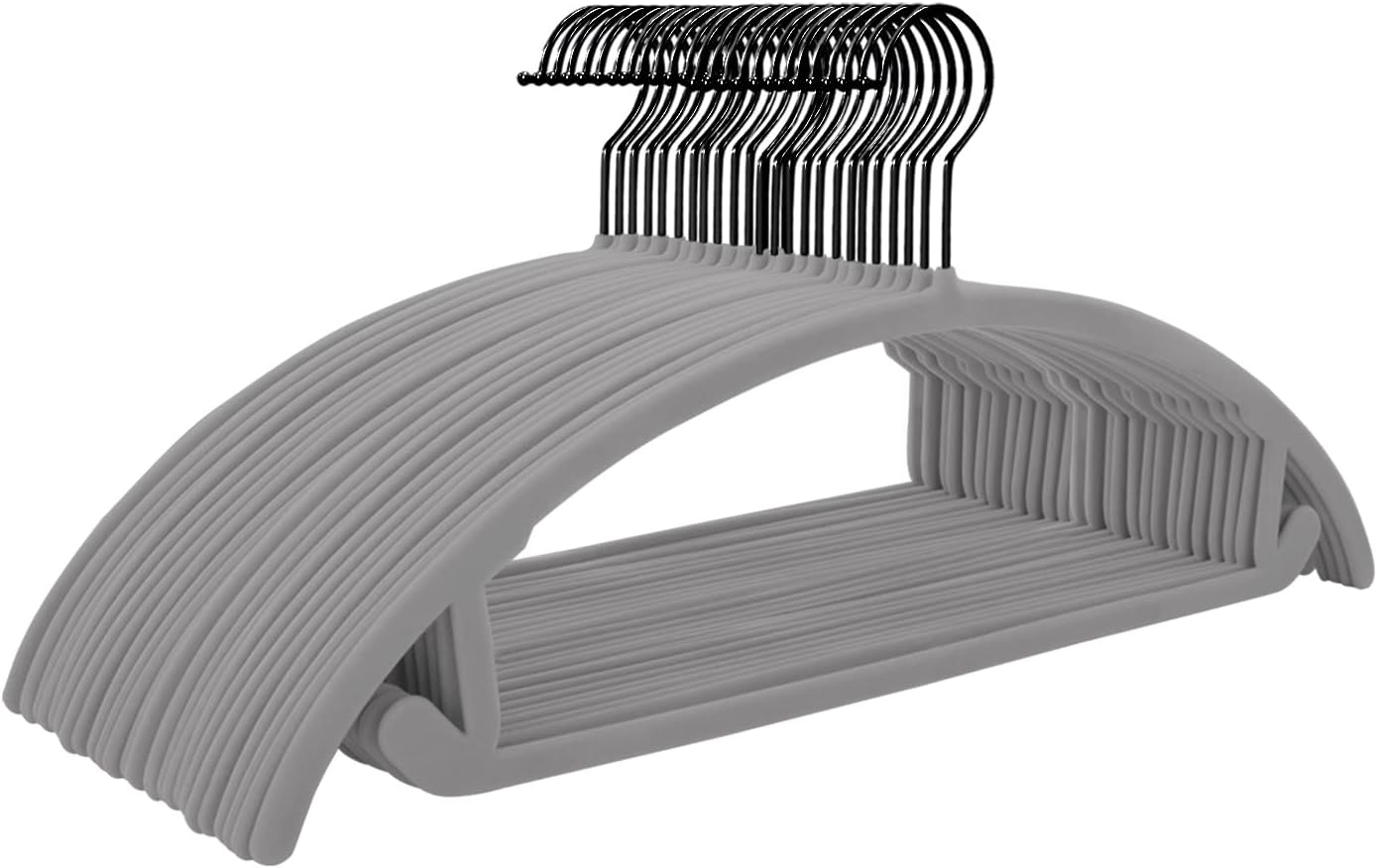 MIZGI Premium Velvet Hangers 50 Pack Non Slip Heavy Duty Design