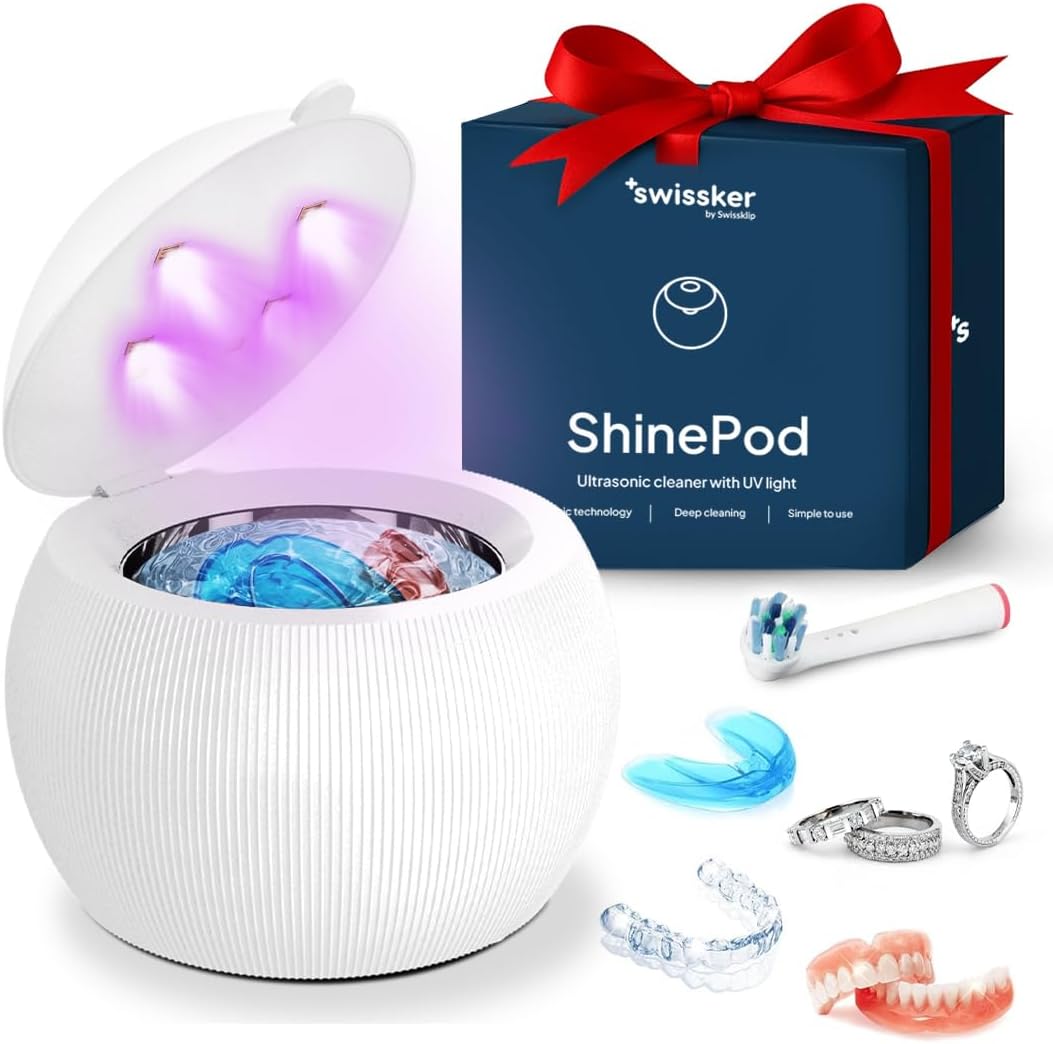 ShinePod Ultrasonic Dental Cleaner for Retainers and Aligners