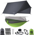 Sunyear Camping Hammock with Rain Fly & Net - Portable 2-Person