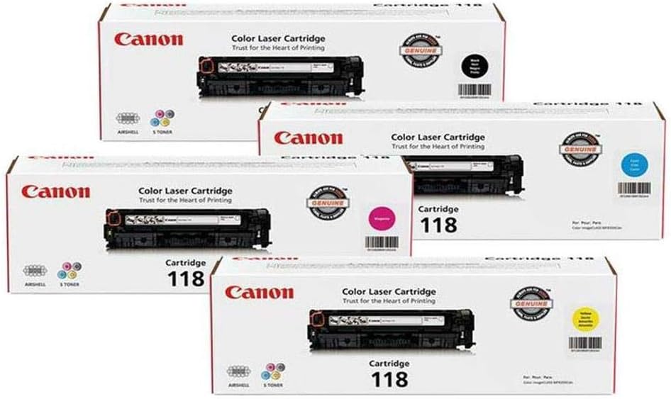 Canon 118 Toner Bundle for vibrant color prints