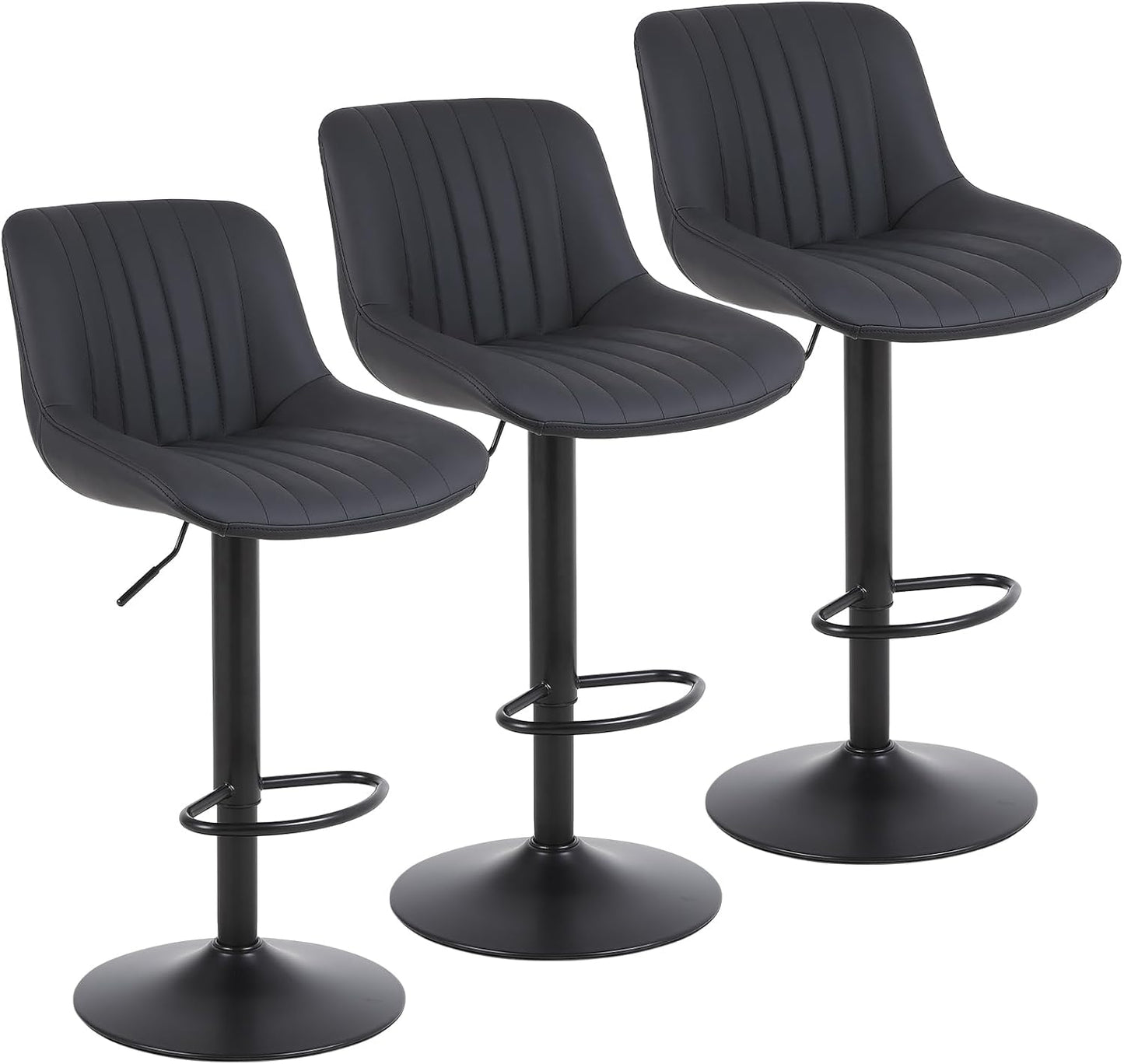 Swivel Counter Height Bar Stools Set of 3 for Modern Spaces