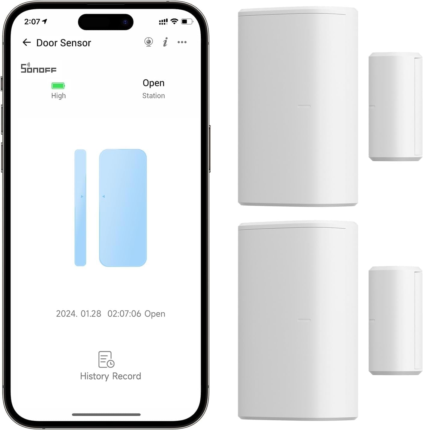 SONOFF SNZB-04P Zigbee Door Window Sensor for Home Security