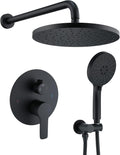 Iriber Shower System Wall Mounted Mixer Set with Rain Head - High