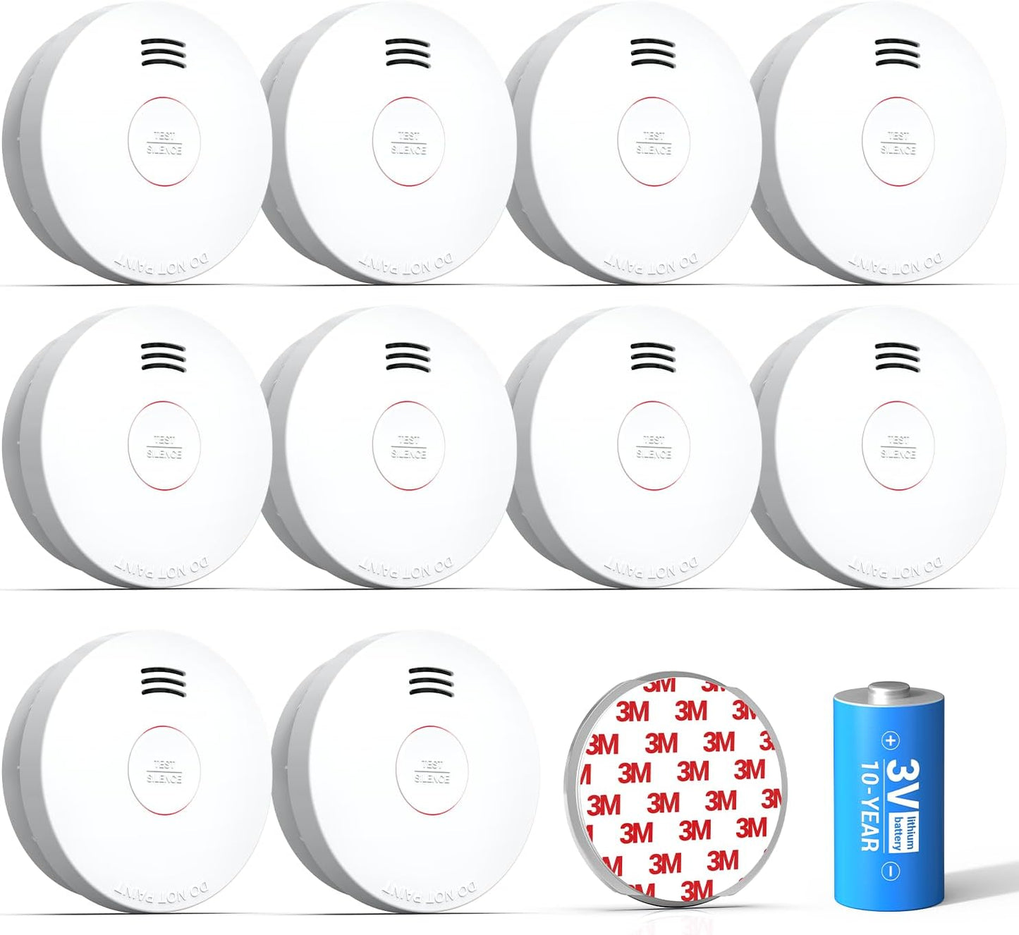 SITERWELL Smoke Detector with 10 Year Battery and Photoelectric Sensor